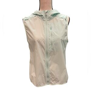 Smartwool Merino Sport Ultra Light Vest Sleeveless Aqua Hooded Packable wool